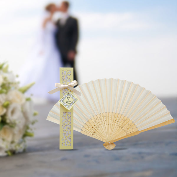 bamboo fan wedding favors