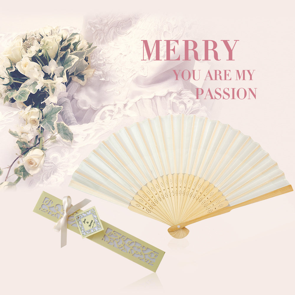 bamboo wedding fans