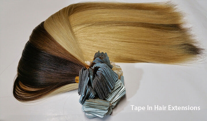 Tape in hair extensions