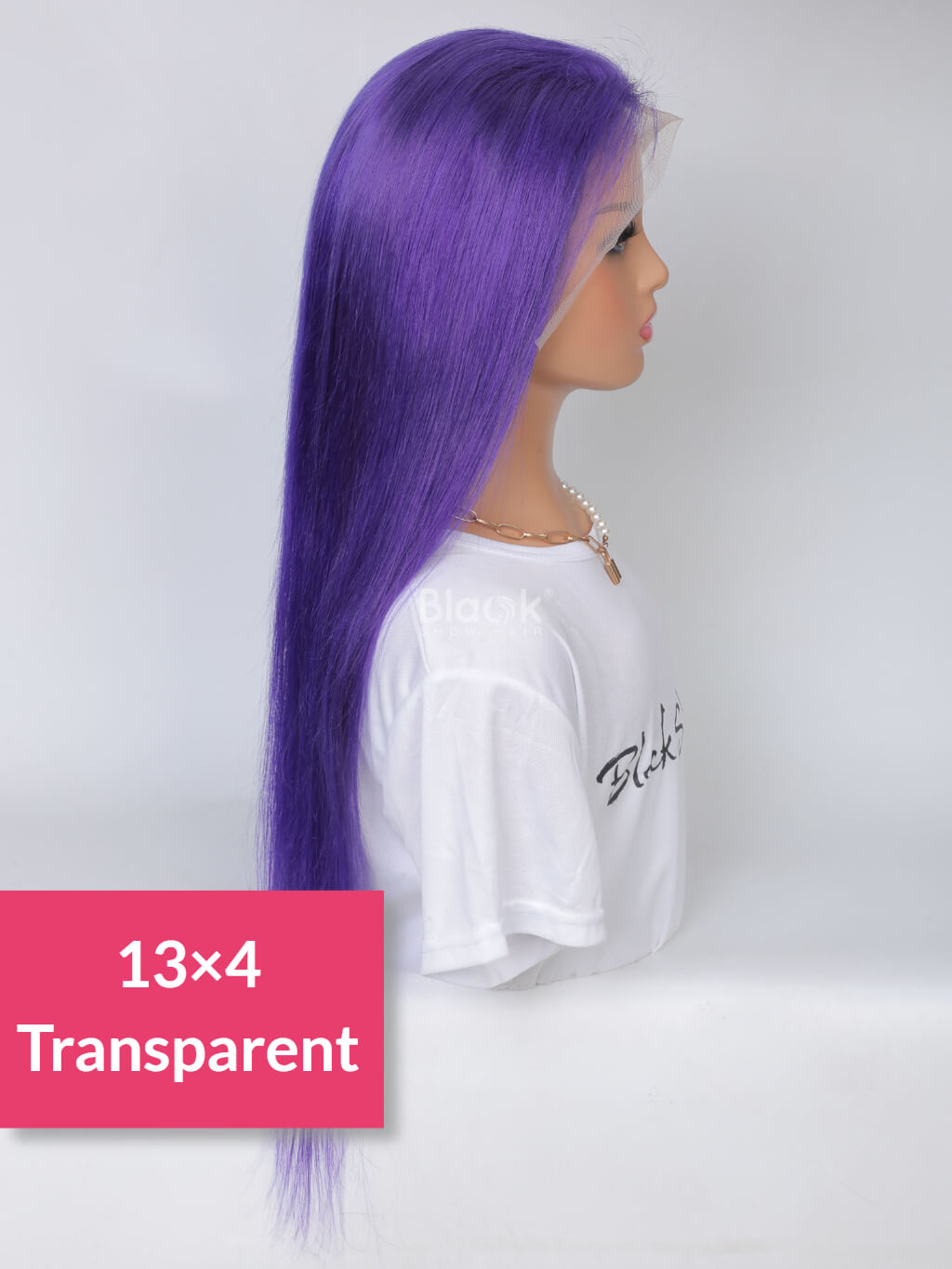 Colorful Straight Lace Frontal Transaparent Wigs Transparent HD