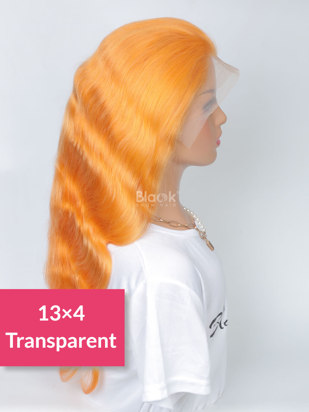 light orange lace front wig