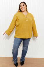 Jodifl Golden Hour Full Size Run Henley Sweater