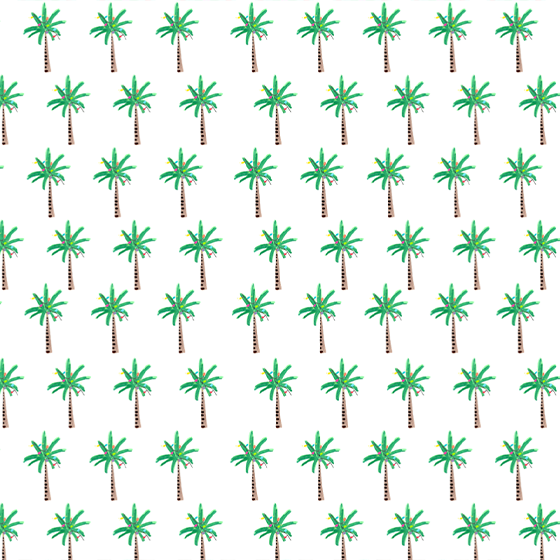 Lights on Palm Tree Gift Wrap