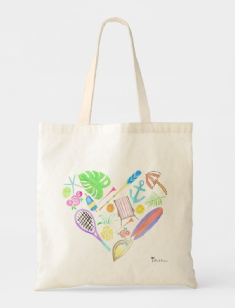 coastal love market tote