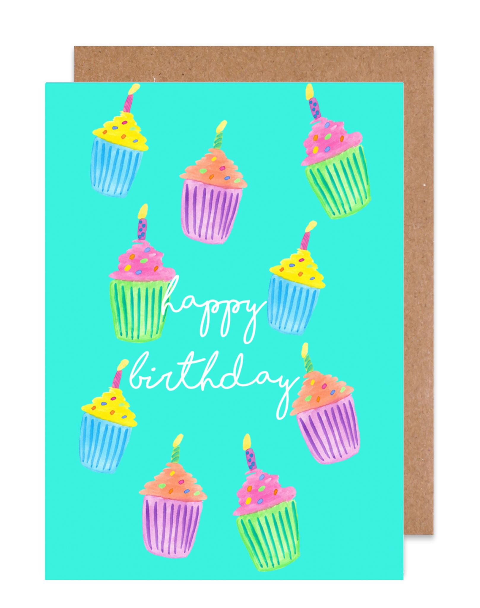 Happy Birthday Cupcakes Card Island Haus Co