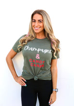 Load image into Gallery viewer, &#39;Champagne &amp; Candy Canes&#39; Tee