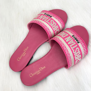 dior pink sandals