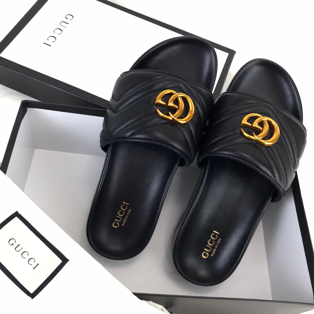Gucci GG Marmont Slides – World Leather 