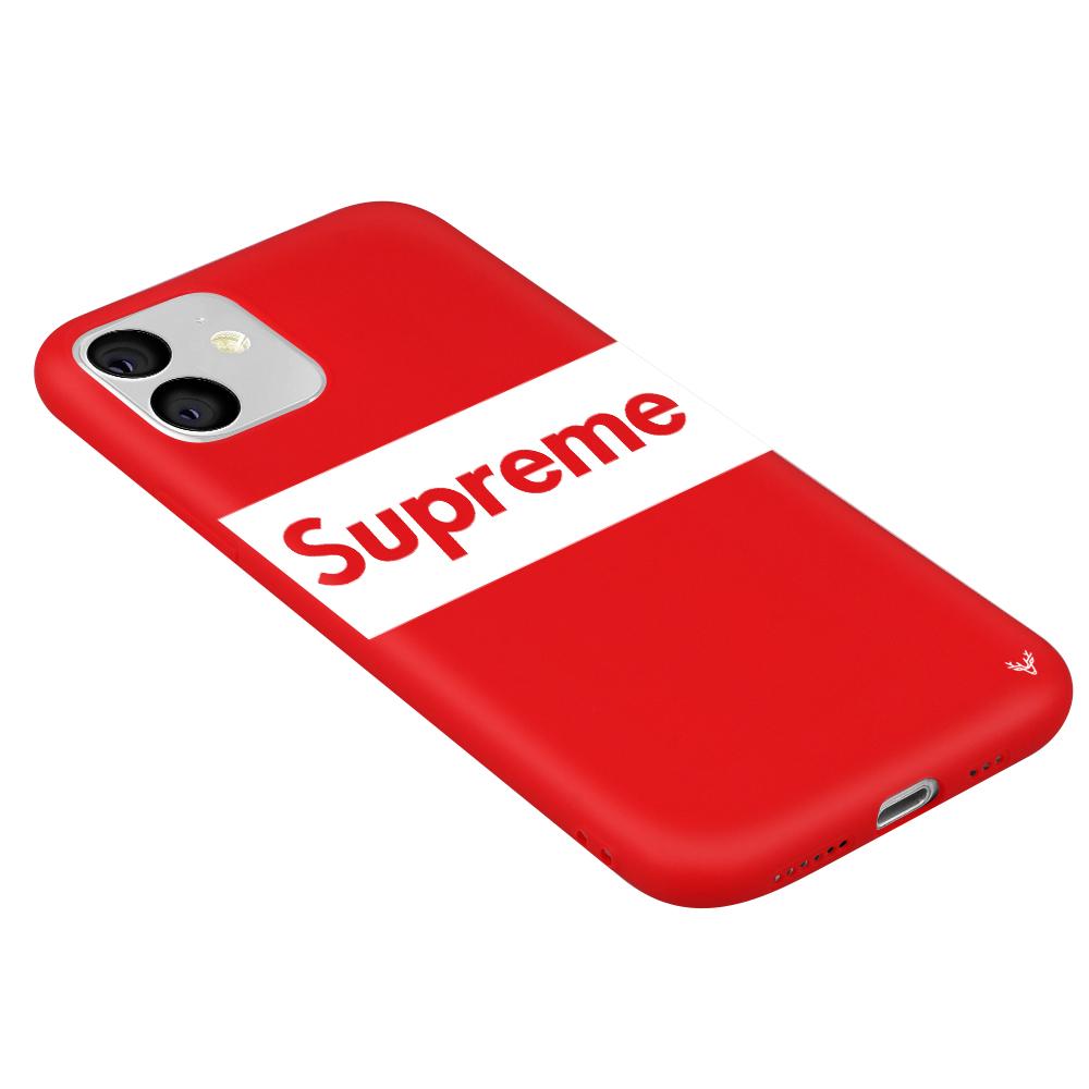 Louis Vuitton Supreme iPhone 11 Phone Case Red – World Leather Design