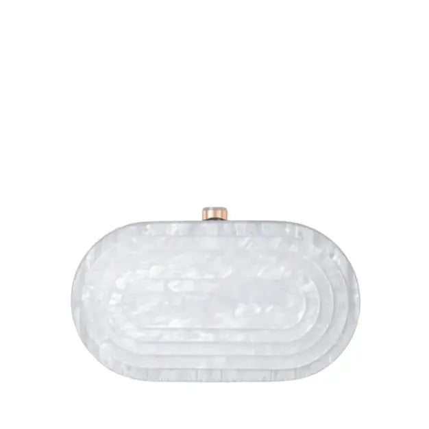 The Deco Clutch - Pearl