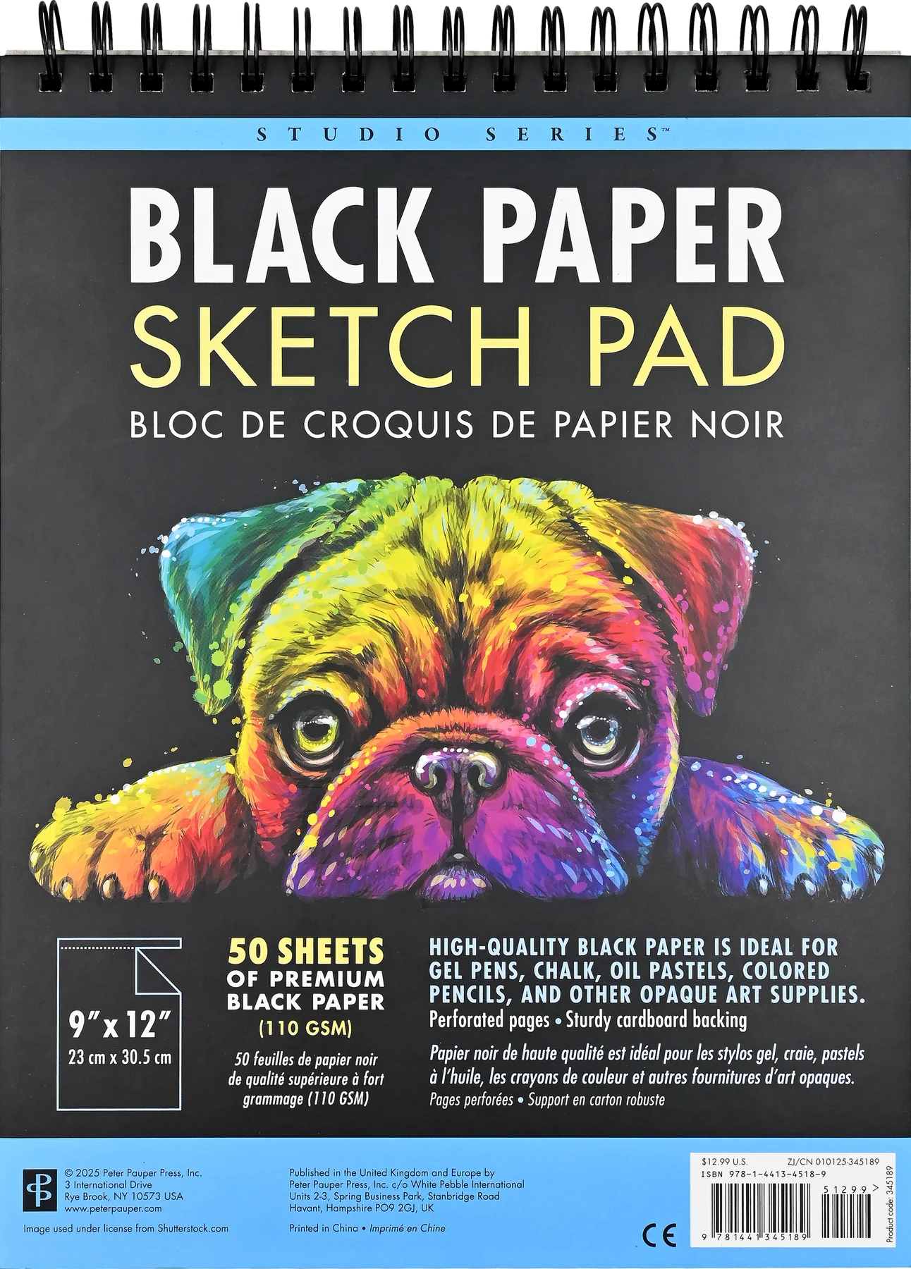 Studio Series Black Paper Sketch Pad