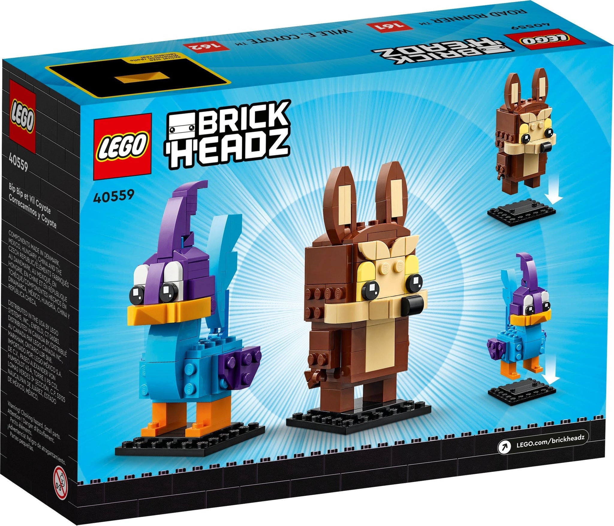 LEGO® BrickHeadz™ 40559 Road Runner Wile E. Coyote (205 pieces) – AESOP'S FABLE