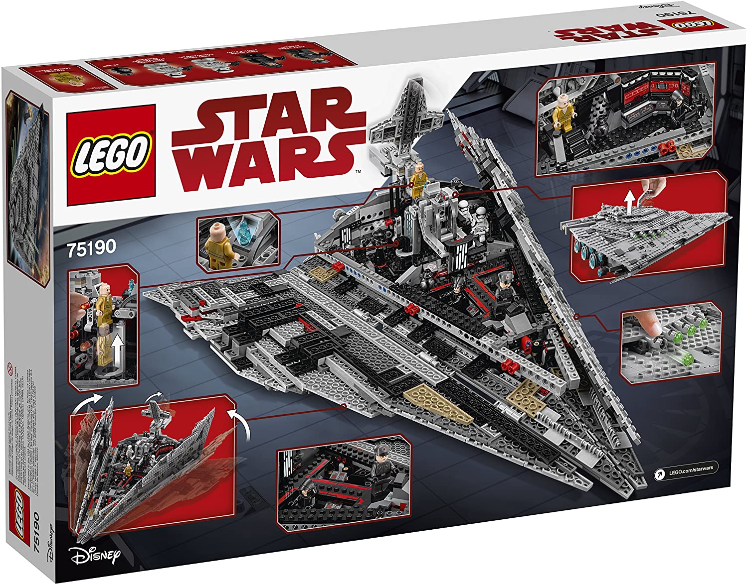 Squeak gå Ru LEGO® Star Wars™ 75190 First Order Star Destroyer (1416 pieces) – AESOP'S  FABLE