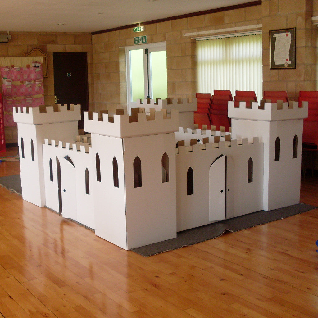 large cardboard playhouse