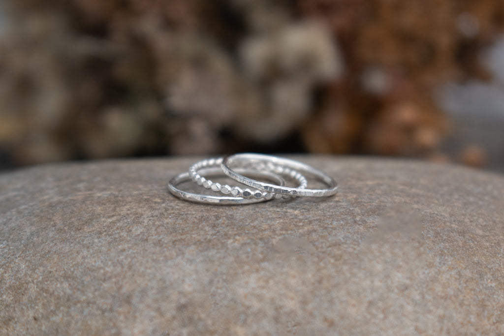 Hammered Stacking Rings