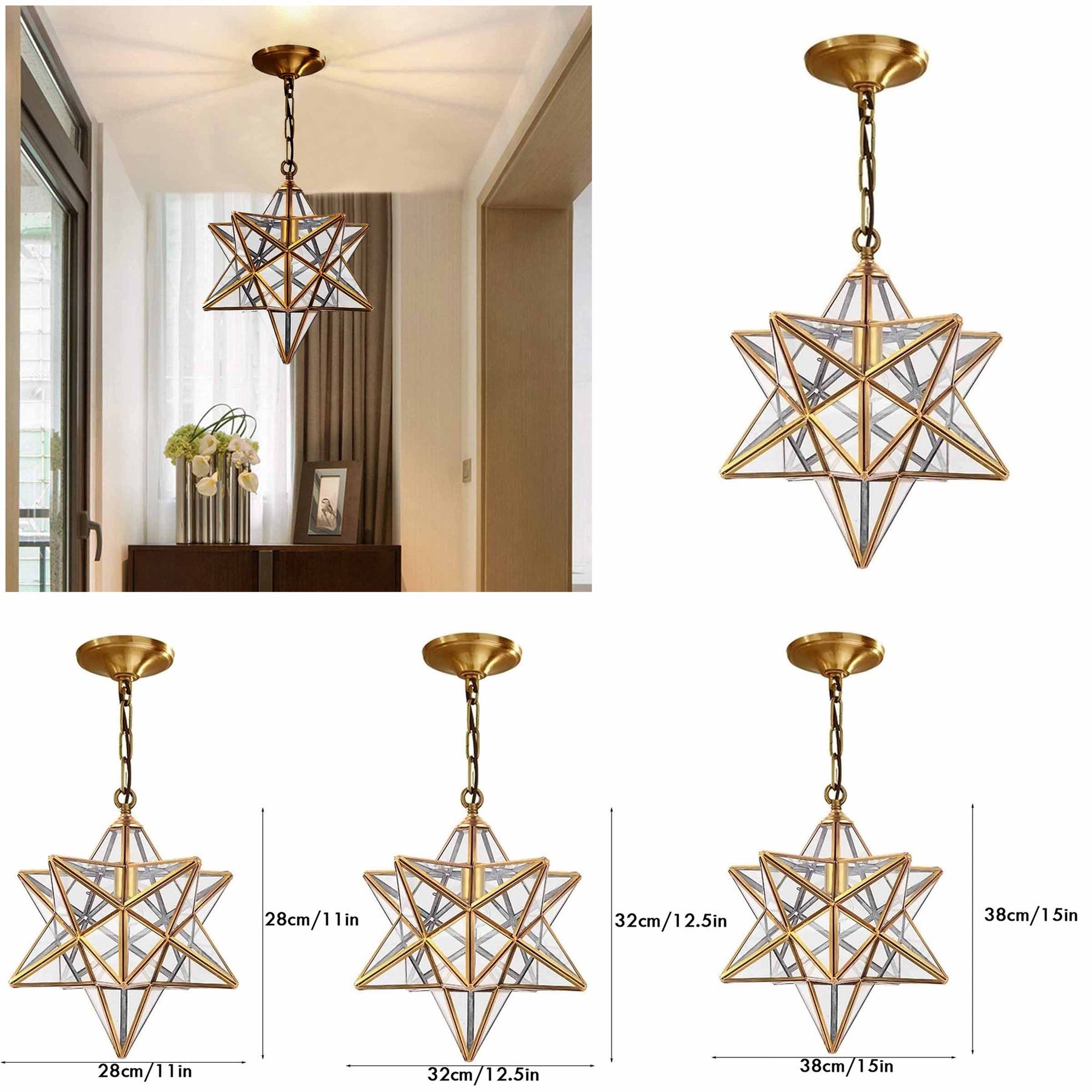 star lampshade glass