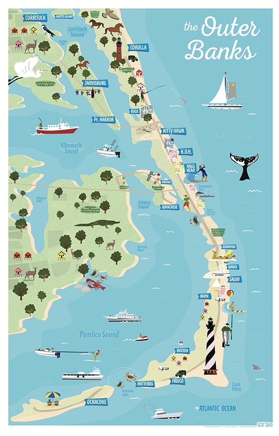 Printable Outer Banks Map