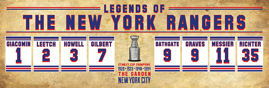 rangers retired jerseys