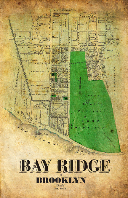 map of bay ridge brooklyn ny Bay Ridge Remixed Map I Lost My Dog map of bay ridge brooklyn ny