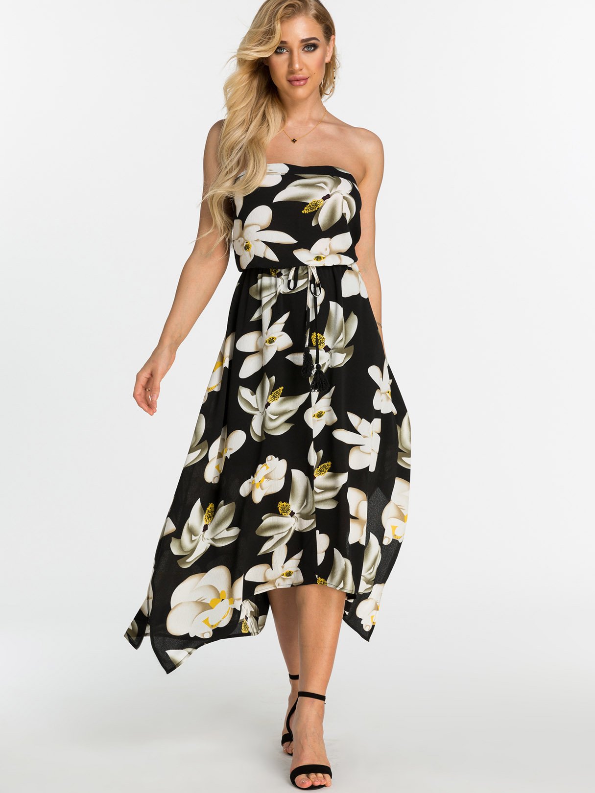 Black Floral Dresses