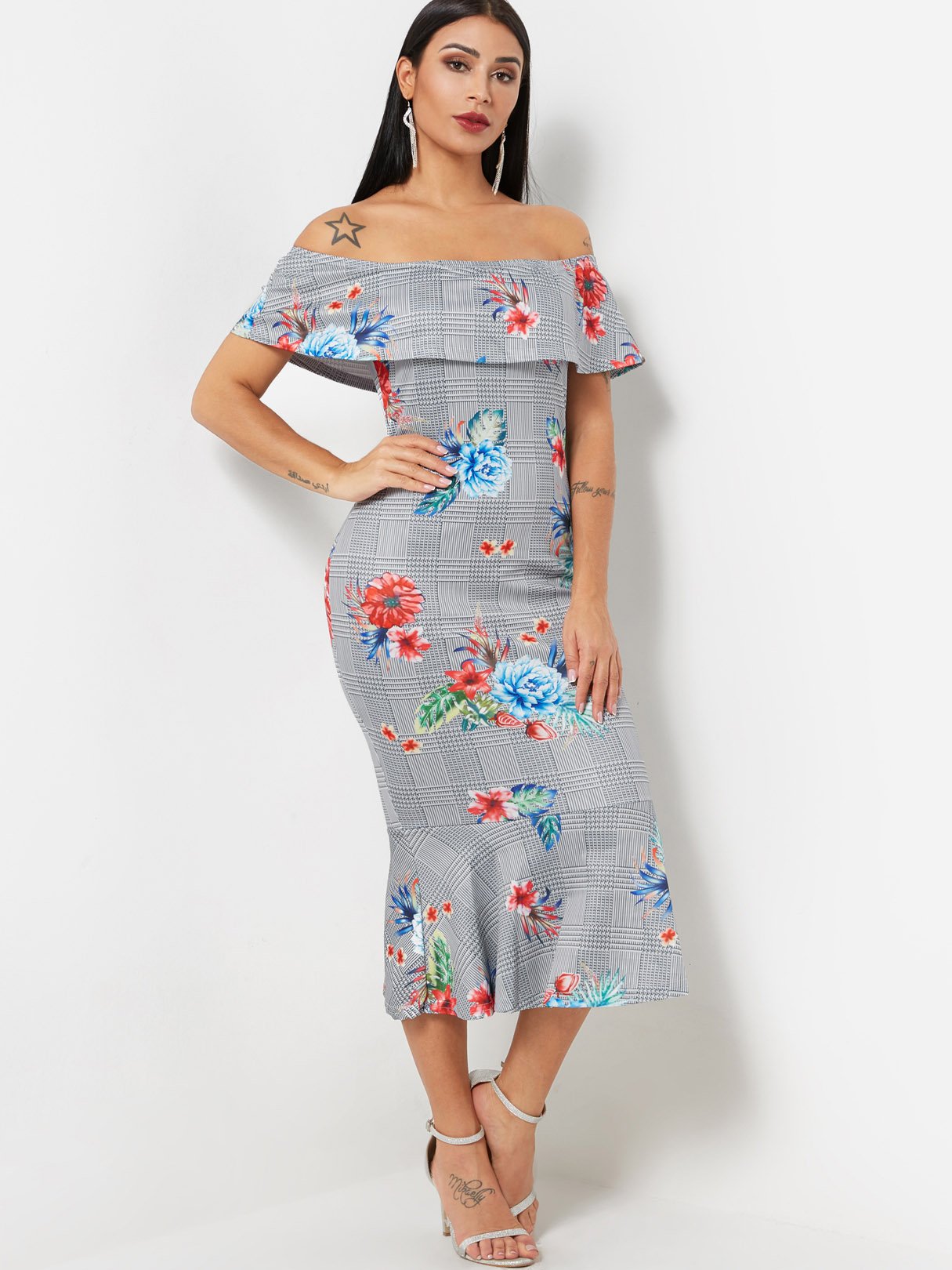 Floral Print Bodycon Dresses