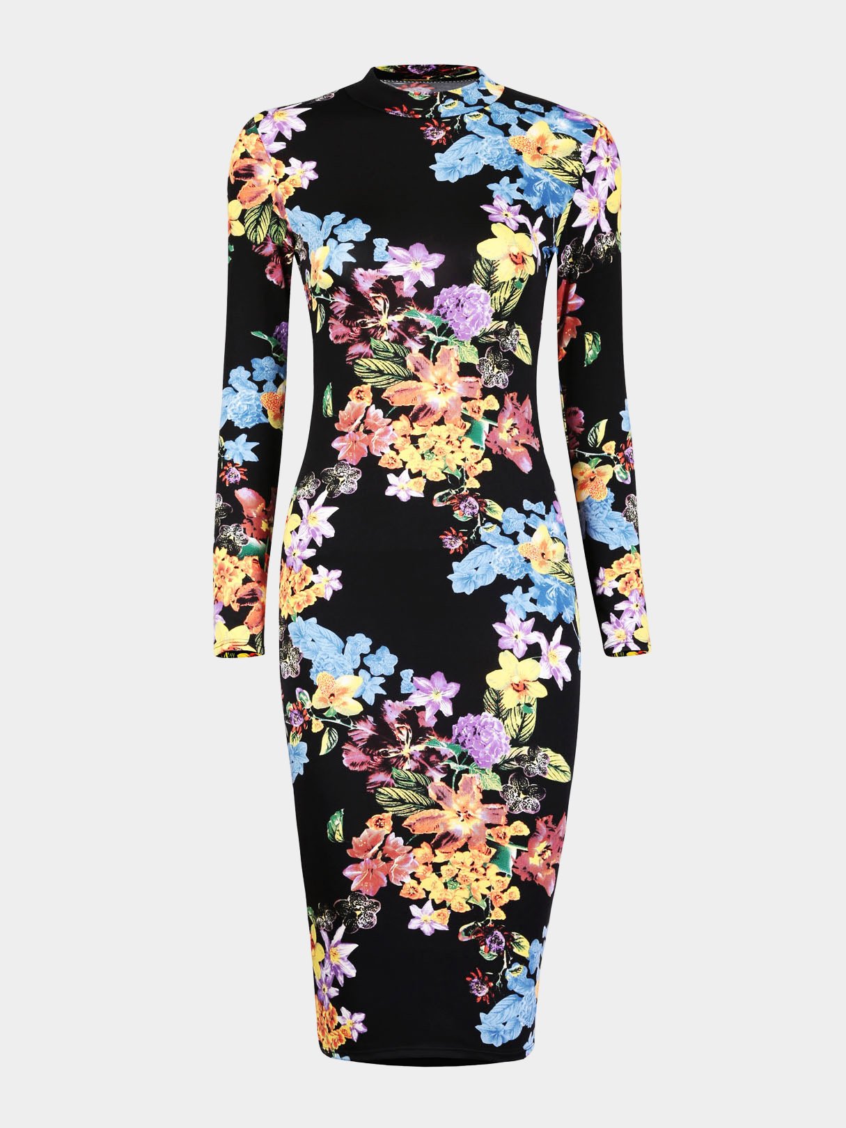 Cut Out Floral Dresses