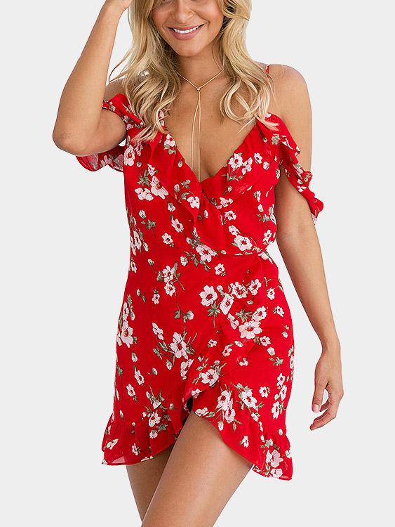 Floral Print Mini Dresses