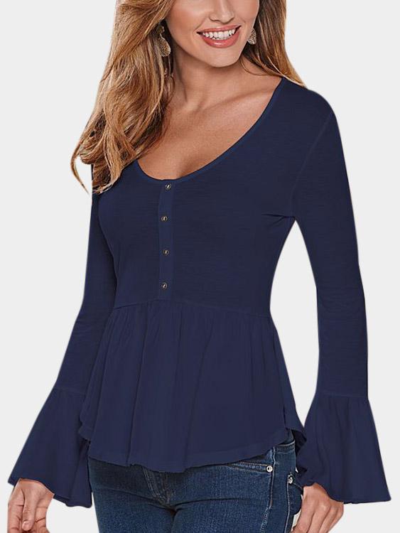 Curved Hem Blouses