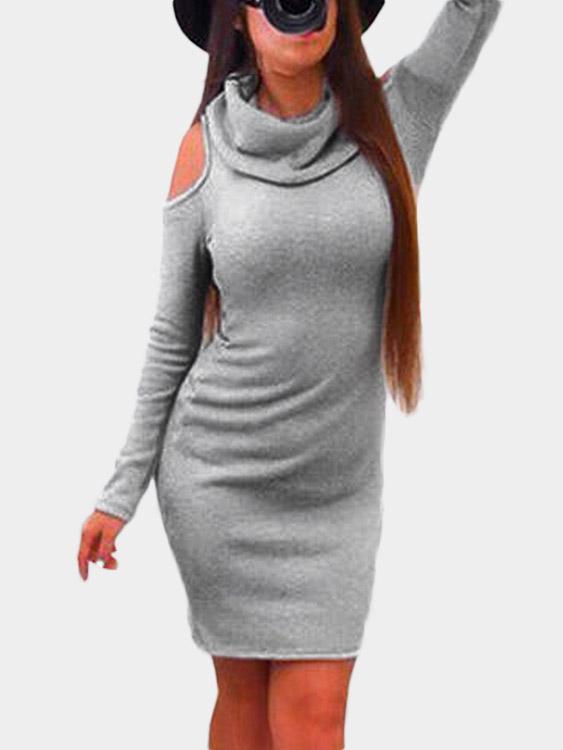 Cold Shoulder Mini Dresses