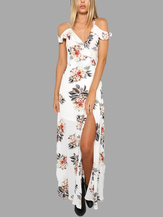 Backless Floral Dresses