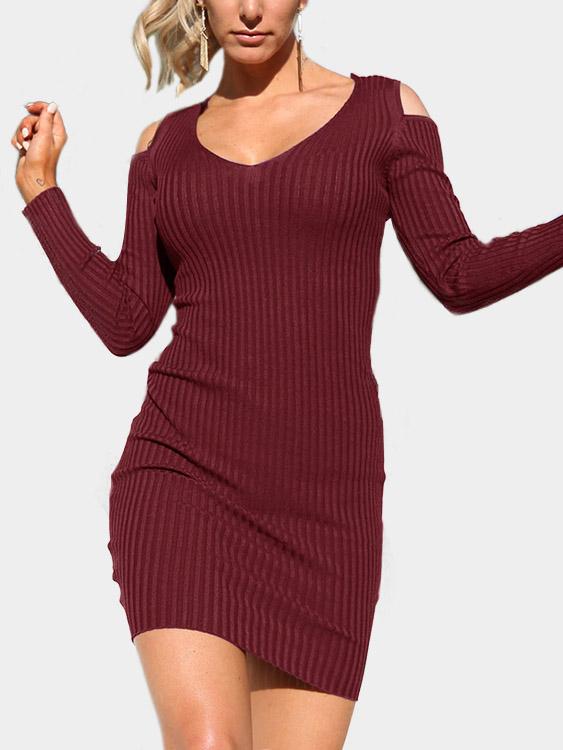 Burgundy Mini Dresses