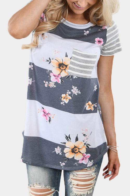 Floral Print T-Shirts