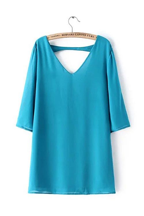 3/4 Sleeve Mini Dresses