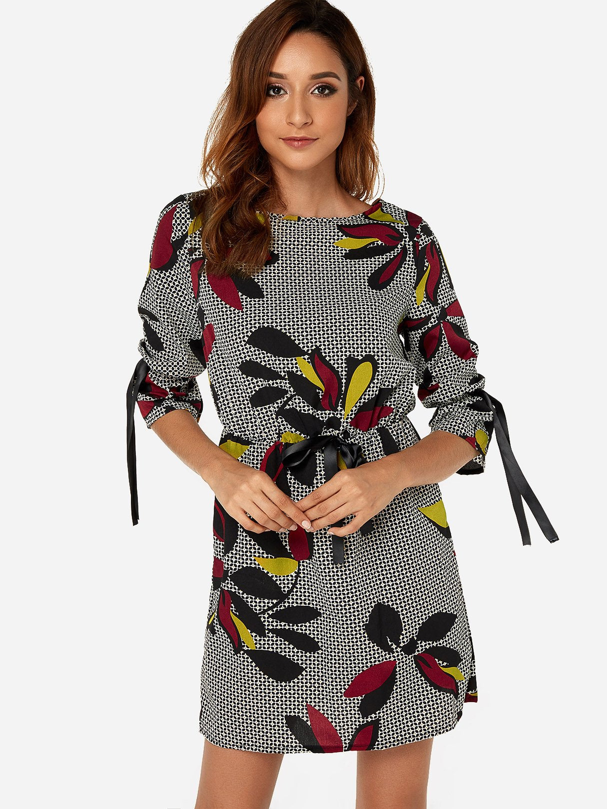 3/4 Sleeve Floral Dresses