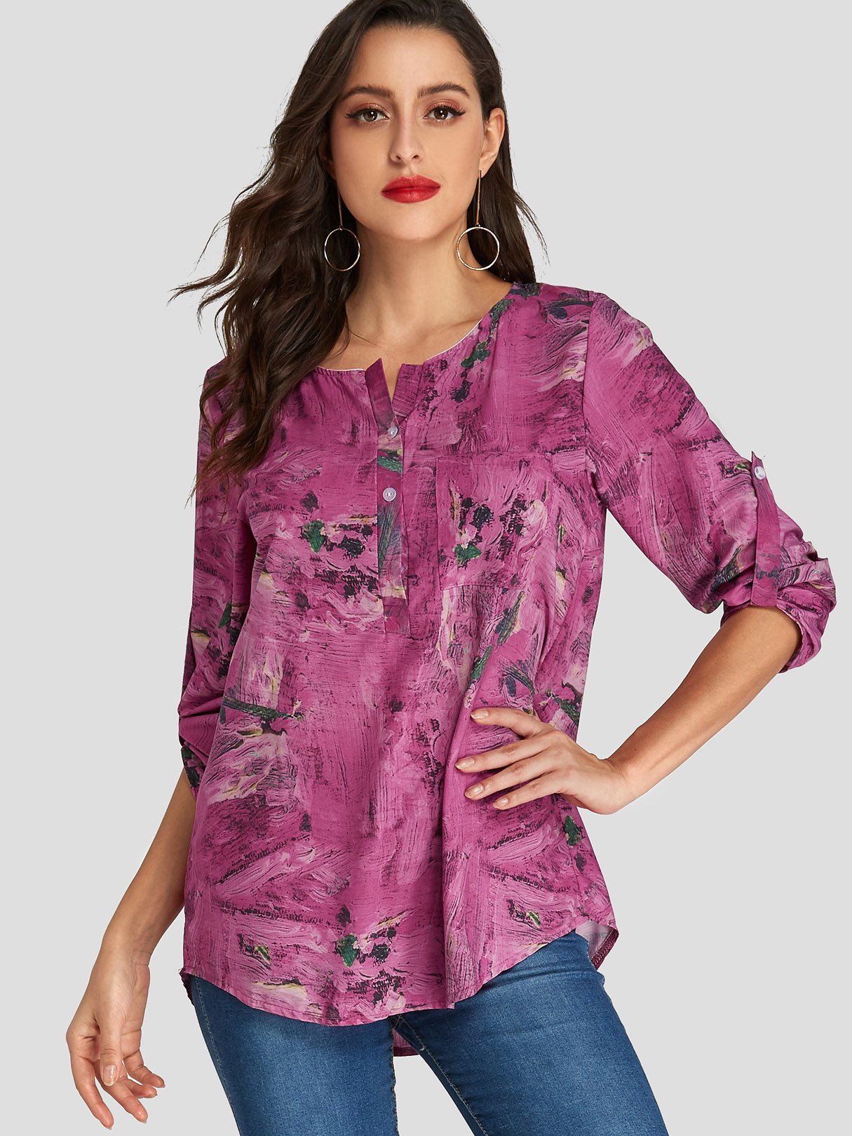 Floral Print Blouses