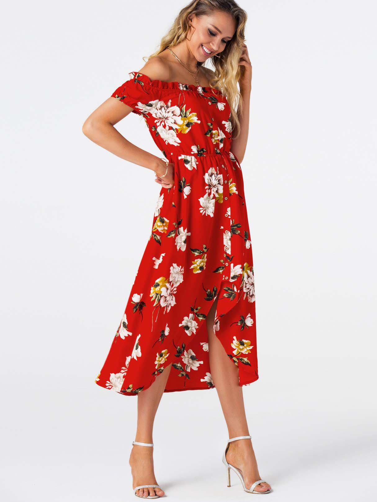 Floral Print Maxi Dresses