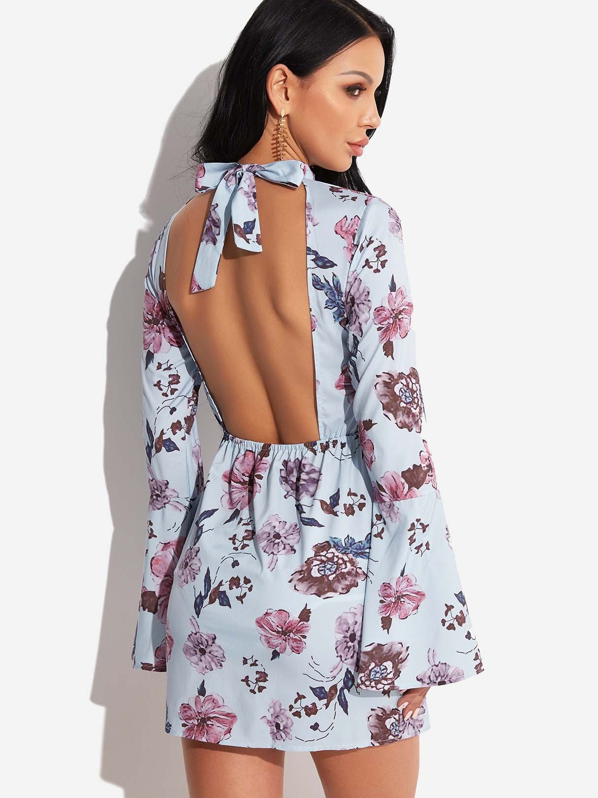 Backless Mini Dresses