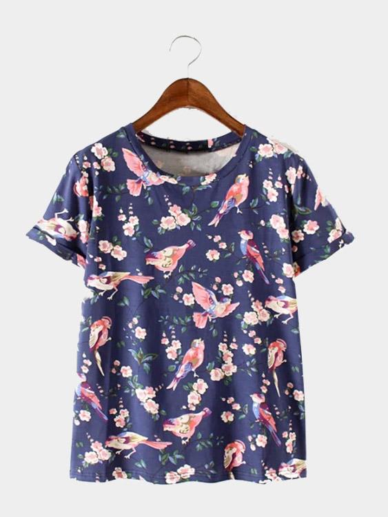 Floral Print T-Shirts