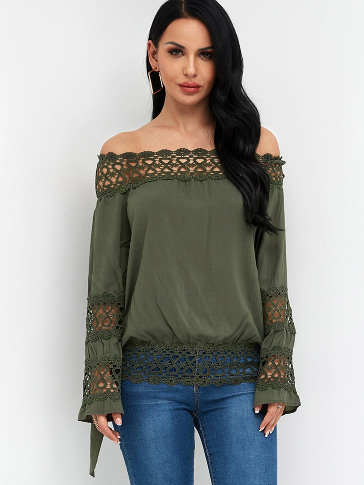 Army Green Blouses