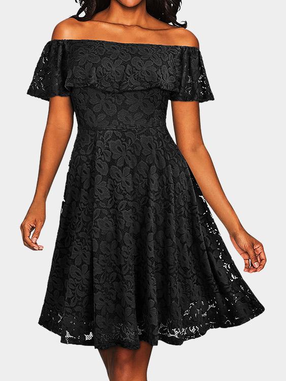 Black Off The Shoulder Dresses