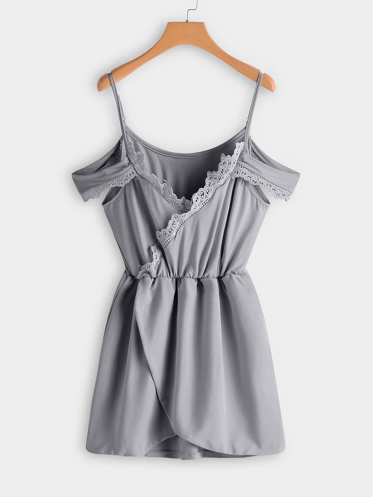 Grey V-Neck Dresses