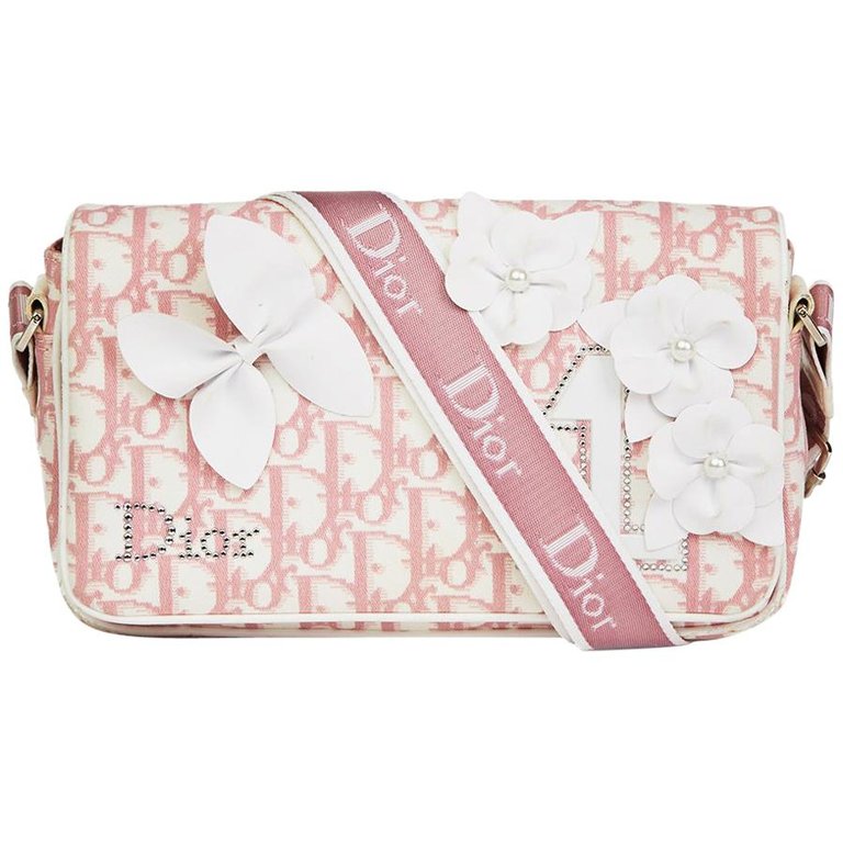 christian dior pink monogram bag