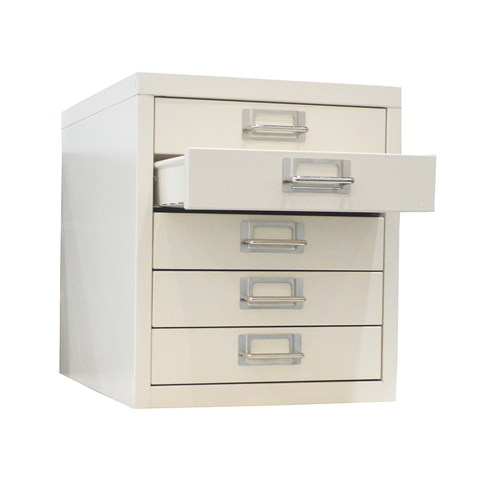 Minji 5 Drawer Metal Office Cabinet - Beige — Mandaue Foam