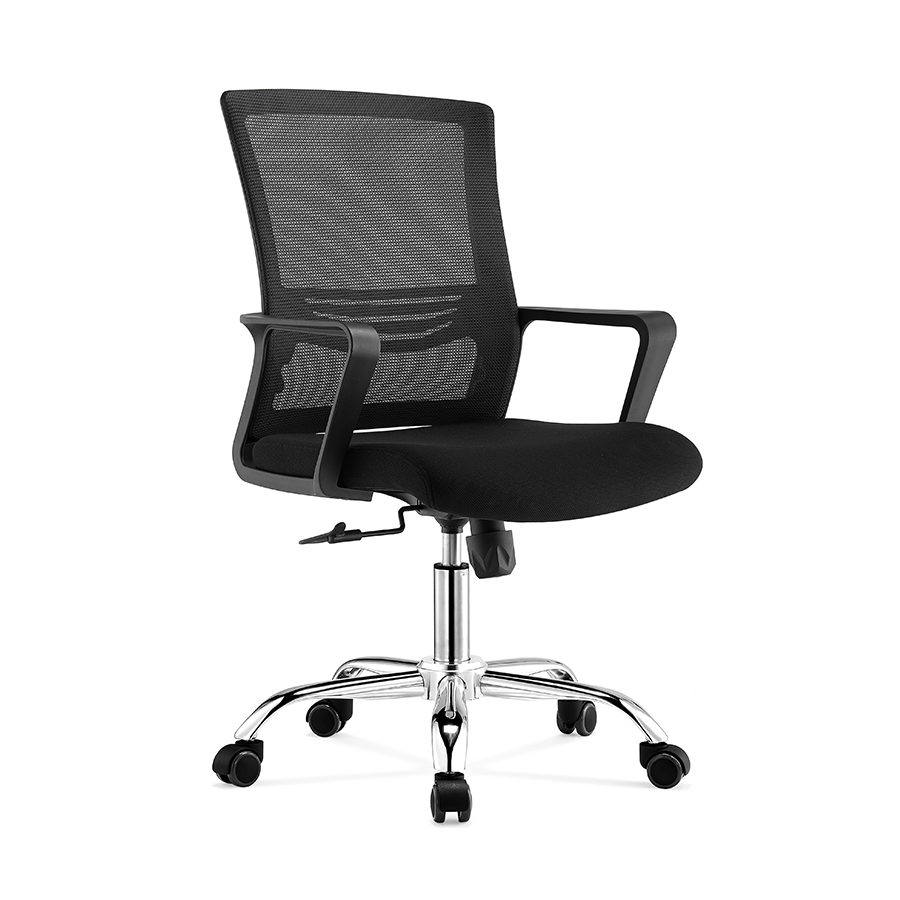 Rhett Low Back Office Chair - Black — Mandaue Foam