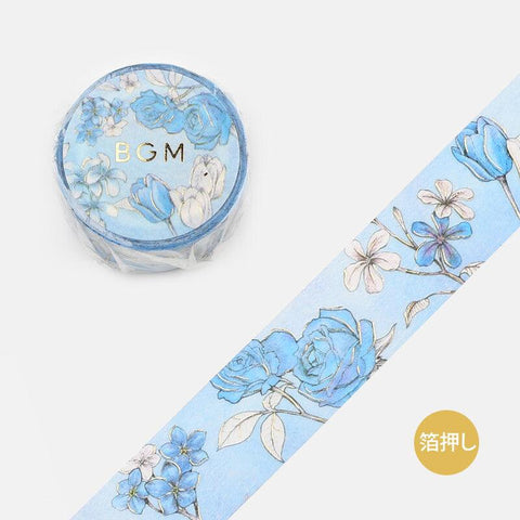 BGM Washi Tape 20mm Foil Stamping - Flower Melody Gerbera