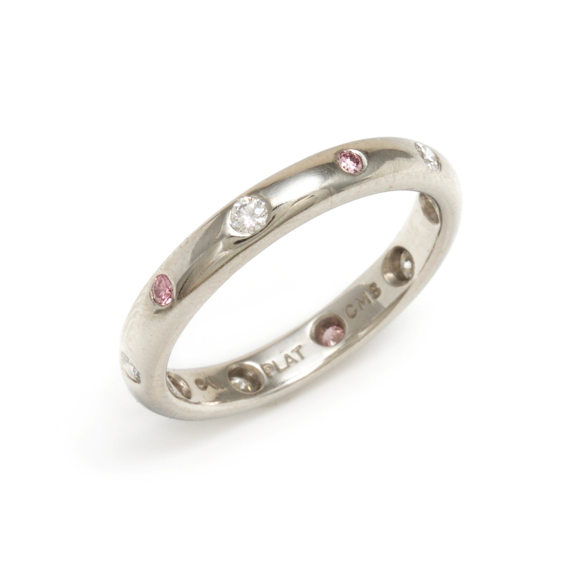 Ten Diamond Band in Platinum