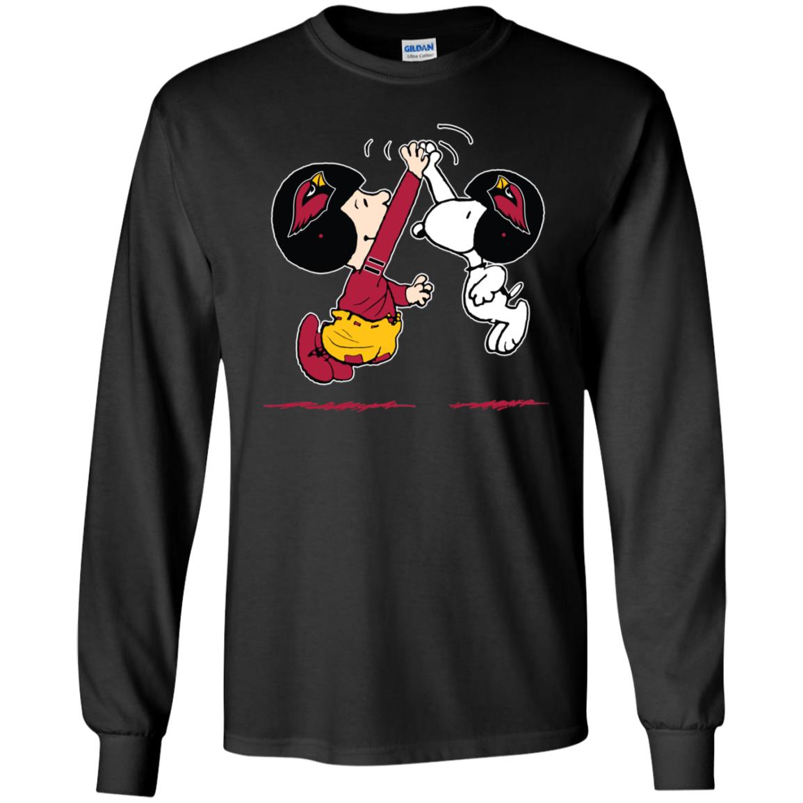 Arizona Cardinals Charlie And Snoopy High Five Ts Shirts
