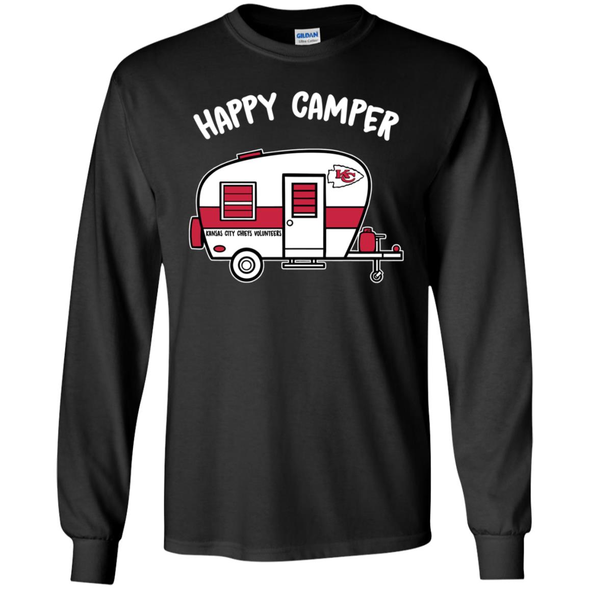 Happy Camper Kansas City Chiefs Volunteers Ts Shirts