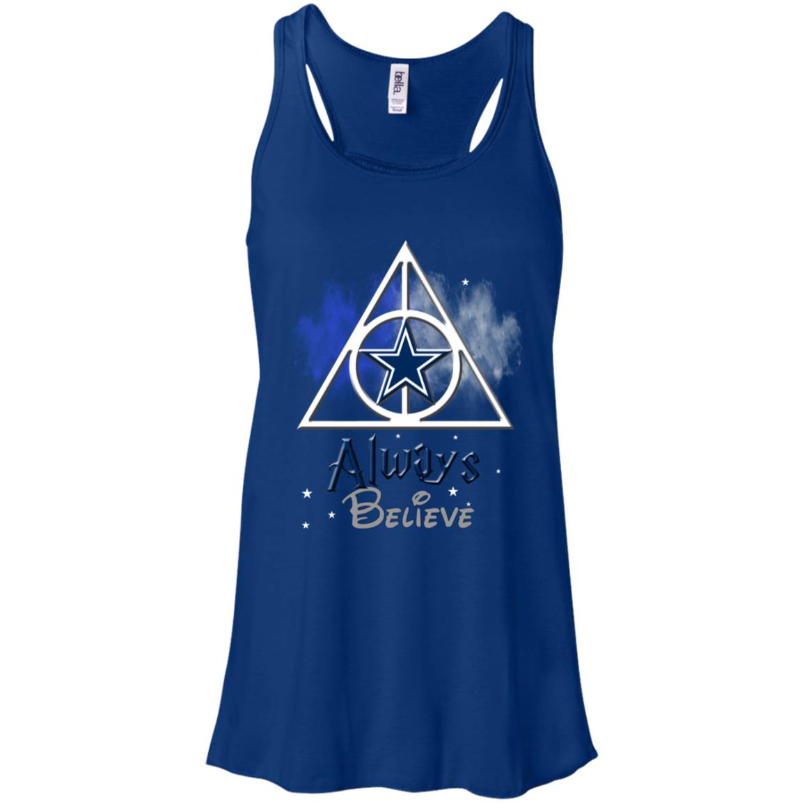 Dallas Cow Always Believe Harry Potter Racerback Tank Shirts