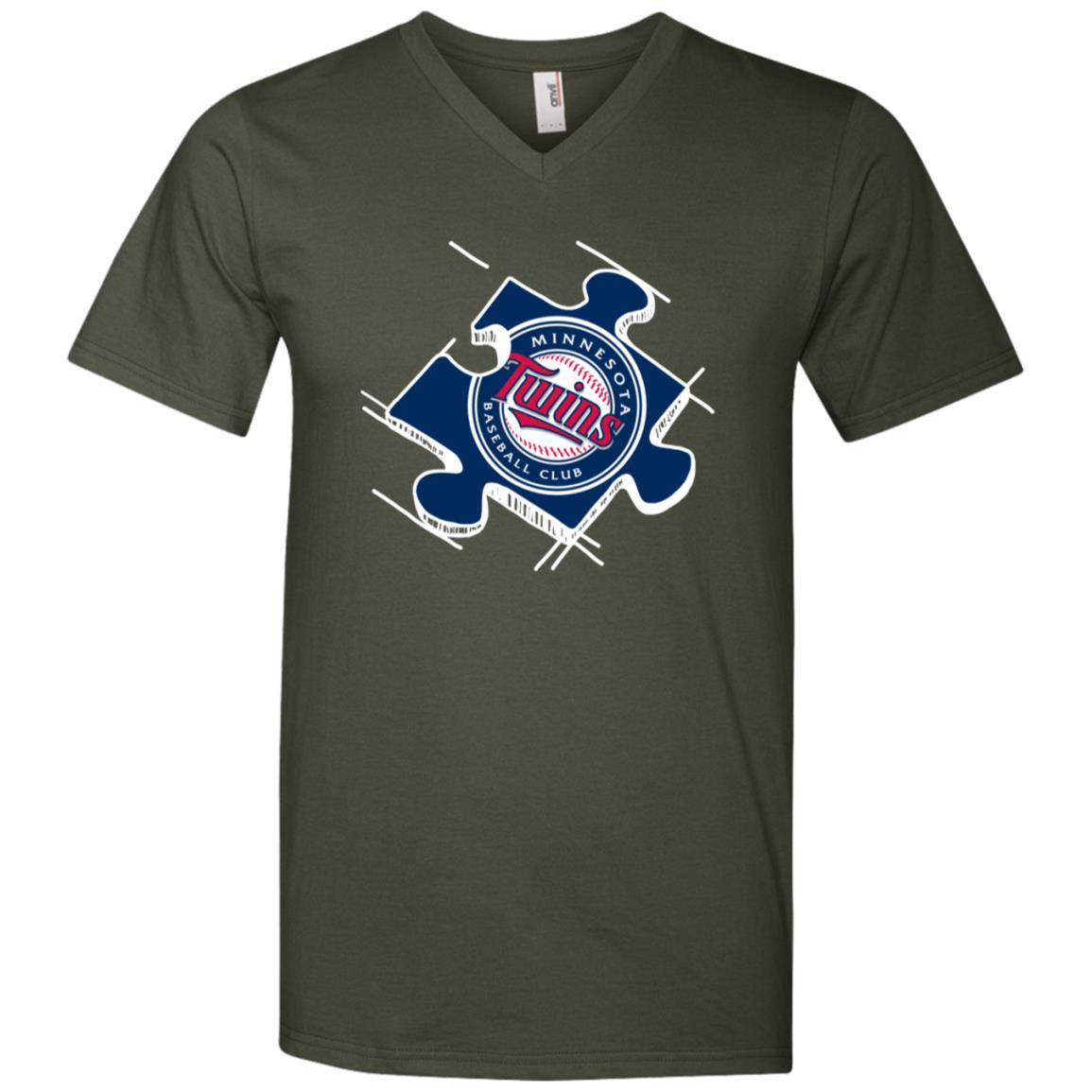 Minnesota Twins Autism Puzzle Piece T-shirt